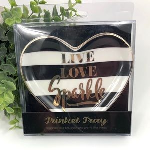 LIVE love Sparkle trinket tray organizers jewelry holder